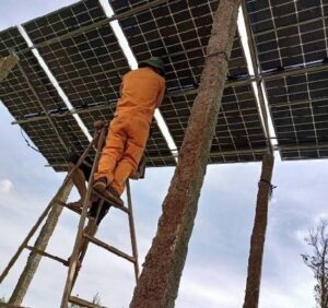 Lắp đặt hệ thống điện năng lượng mặt trời hòa lưới 5kw